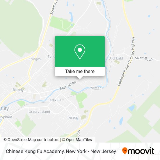 Chinese Kung Fu Academy map