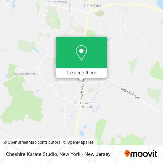 Cheshire Karate Studio map