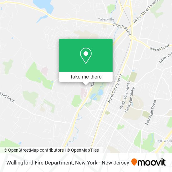 Wallingford Fire Department map