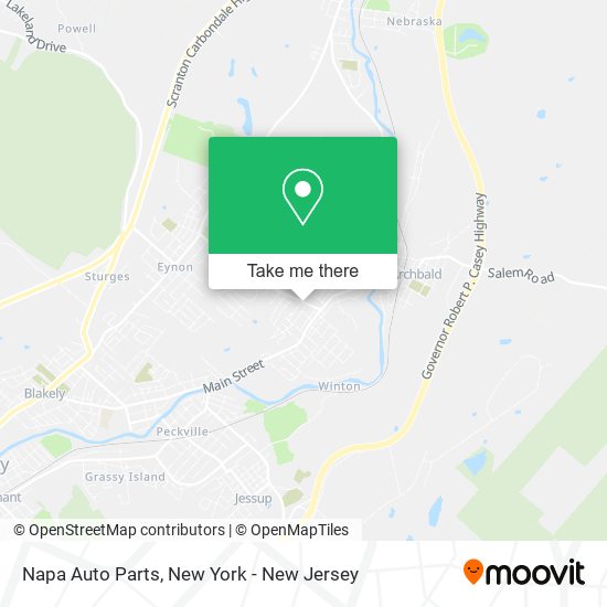 Napa Auto Parts map