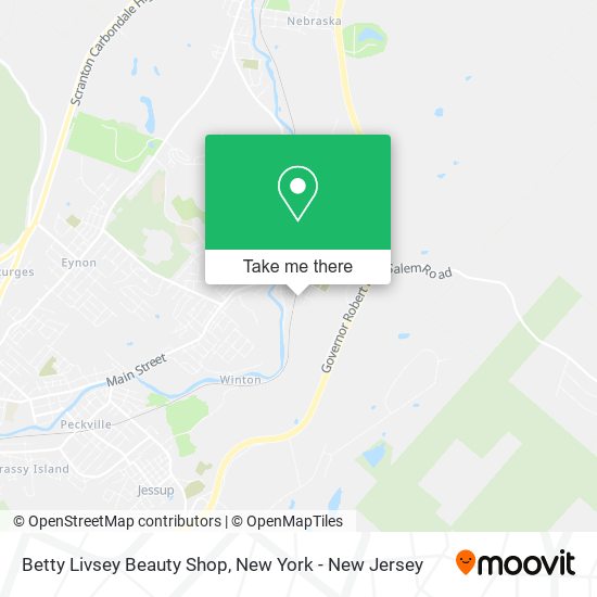 Mapa de Betty Livsey Beauty Shop