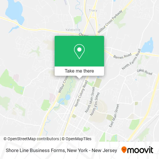 Shore Line Business Forms map