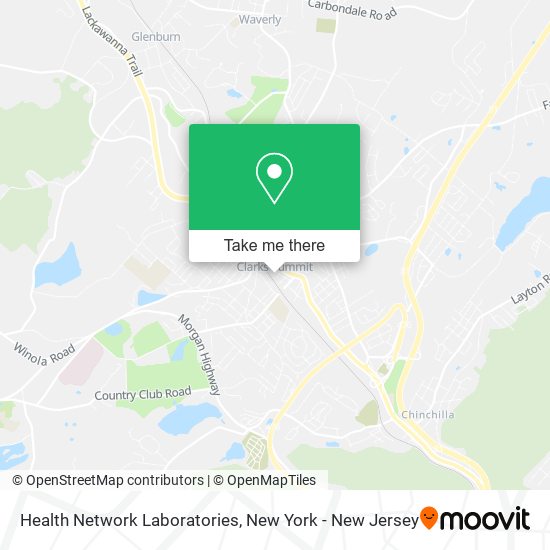 Mapa de Health Network Laboratories
