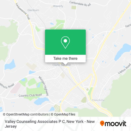 Valley Counseling Associates P C map