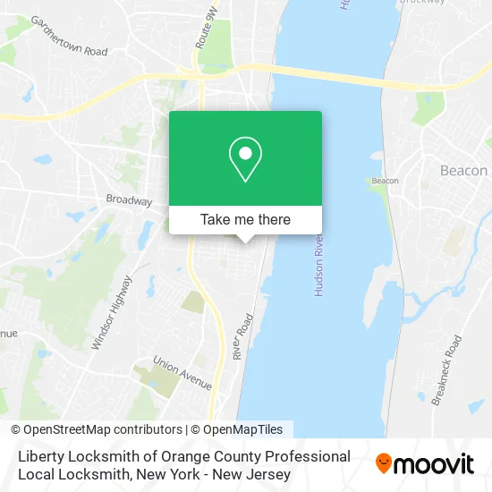 Liberty Locksmith of Orange County Professional Local Locksmith map