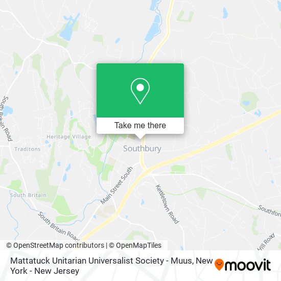 Mattatuck Unitarian Universalist Society - Muus map