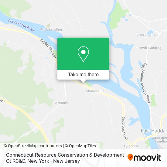 Mapa de Connecticut Resource Conservation & Development - Ct RC&D