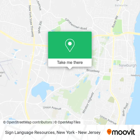 Sign Language Resources map