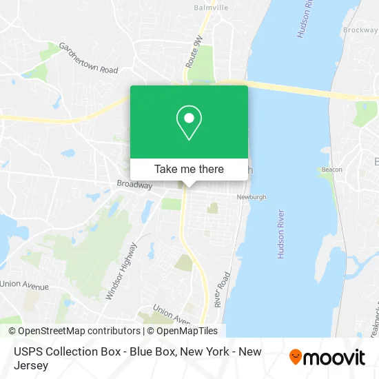 USPS Collection Box - Blue Box map