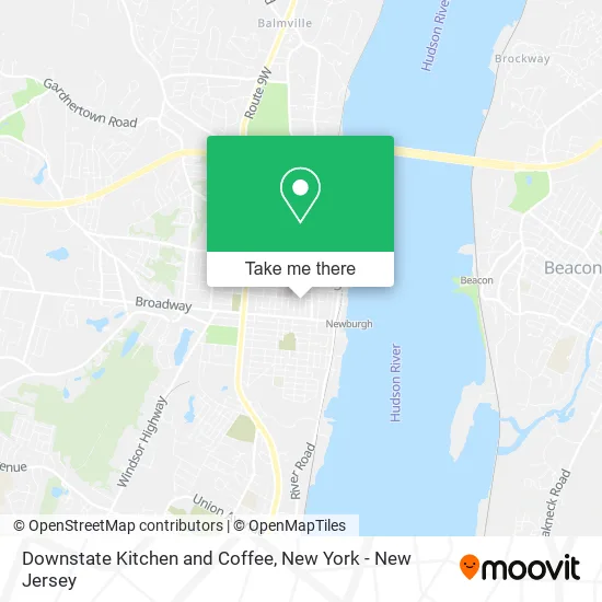 Downstate Kitchen and Coffee map