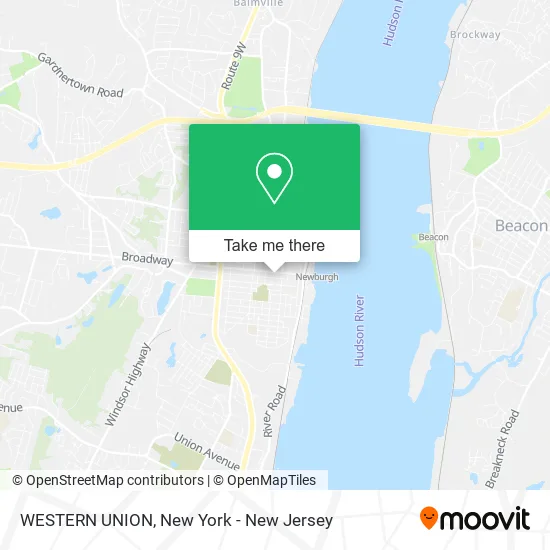 WESTERN UNION map