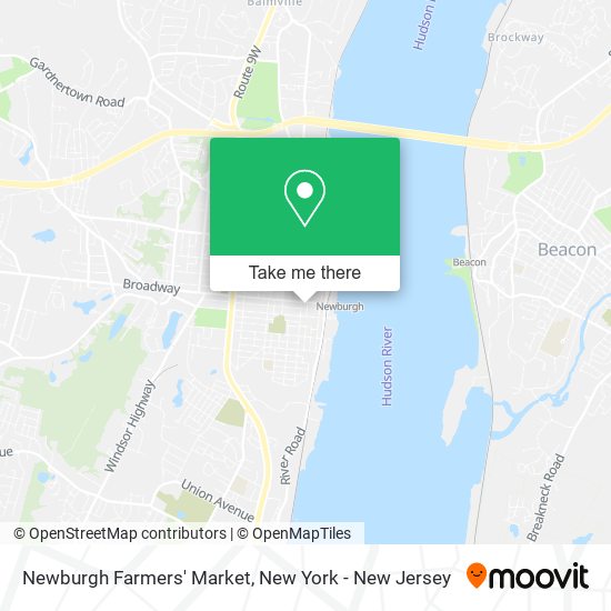 Newburgh Farmers' Market map