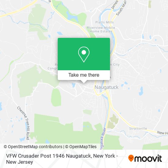 Mapa de VFW Crusader Post 1946 Naugatuck