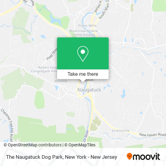 The Naugatuck Dog Park map