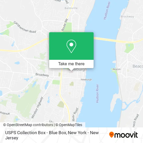 USPS Collection Box - Blue Box map