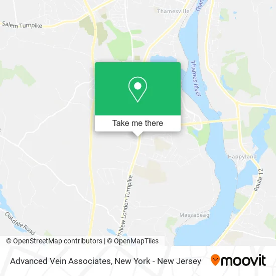 Advanced Vein Associates map