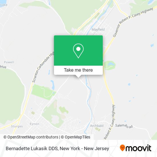 Mapa de Bernadette Lukasik DDS