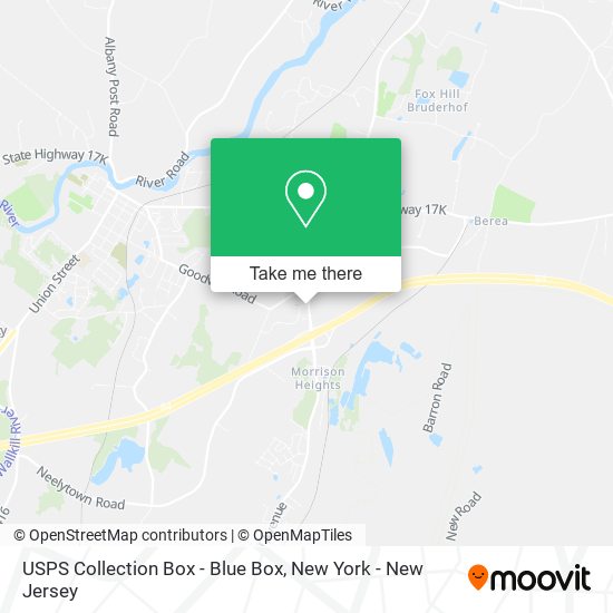 USPS Collection Box - Blue Box map