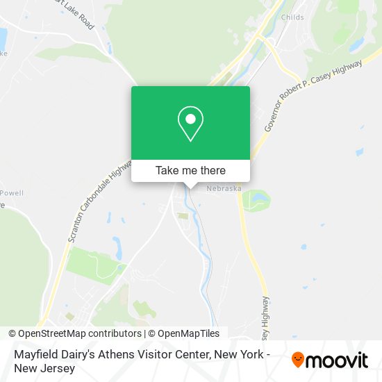 Mayfield Dairy's Athens Visitor Center map