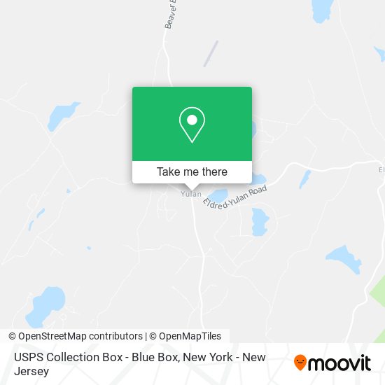 USPS Collection Box - Blue Box map