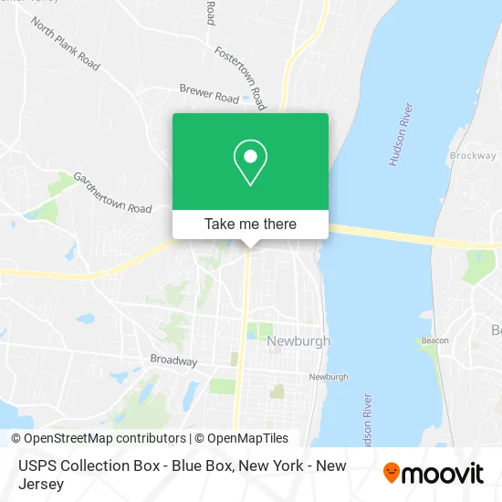 USPS Collection Box - Blue Box map