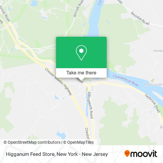 Mapa de Higganum Feed Store