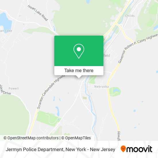 Mapa de Jermyn Police Department