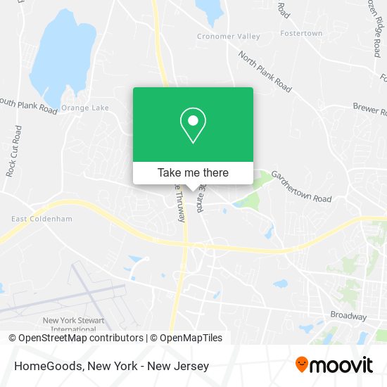 HomeGoods map