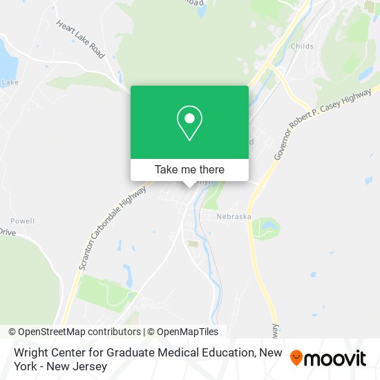 Mapa de Wright Center for Graduate Medical Education