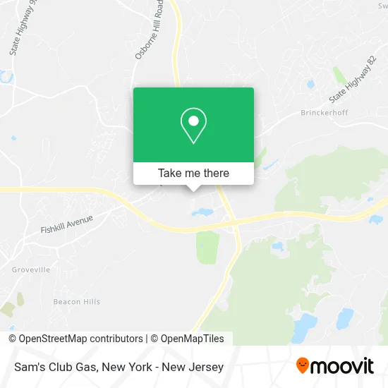 Sam's Club Gas map