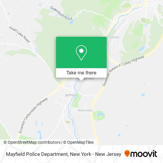 Mapa de Mayfield Police Department