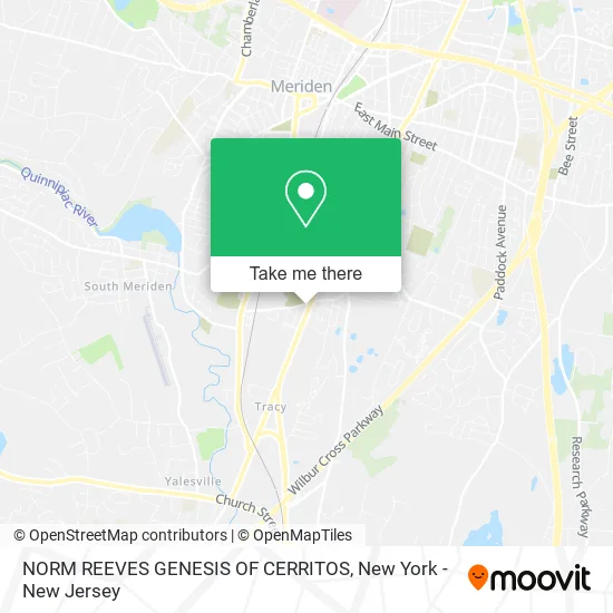 NORM REEVES GENESIS OF CERRITOS map