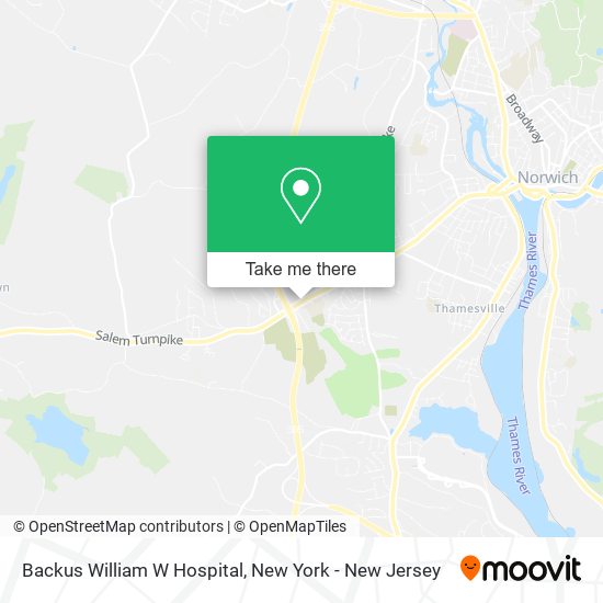 Mapa de Backus William W Hospital