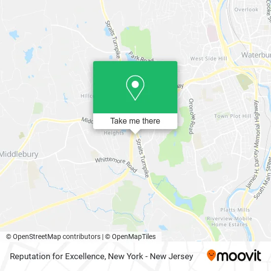 Reputation for Excellence map