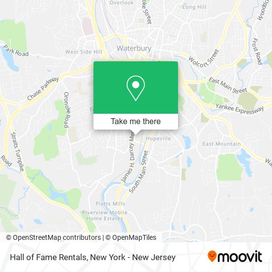 Mapa de Hall of Fame Rentals