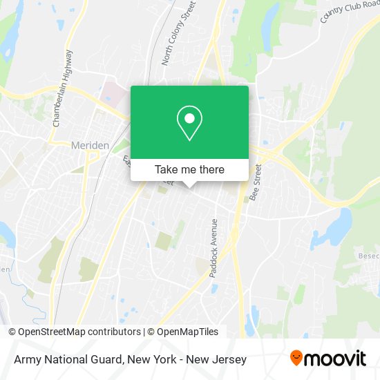 Mapa de Army National Guard