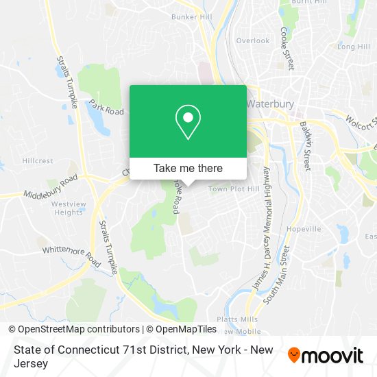 State of Connecticut 71st District map