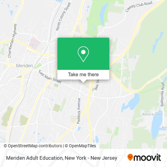 Mapa de Meriden Adult Education