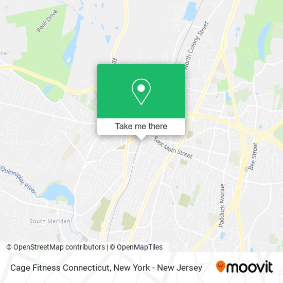 Cage Fitness Connecticut map