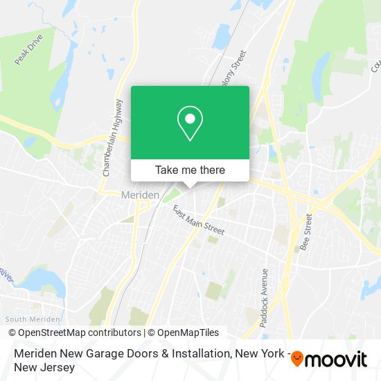 Meriden New Garage Doors & Installation map