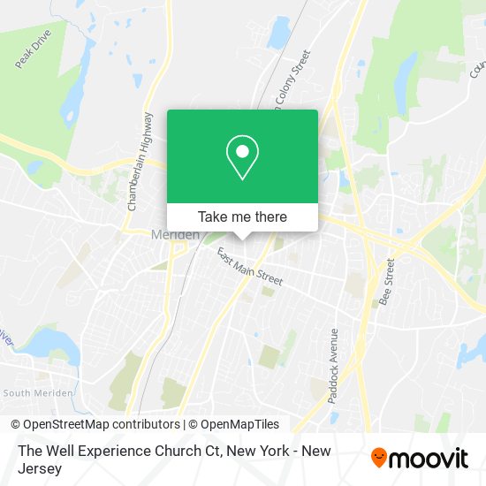 The Well Experience Church Ct map