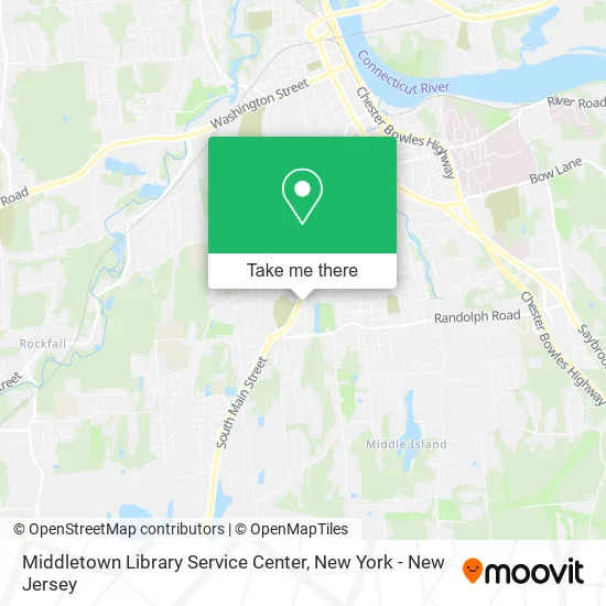 Middletown Library Service Center map