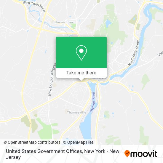 United States Government Offices map