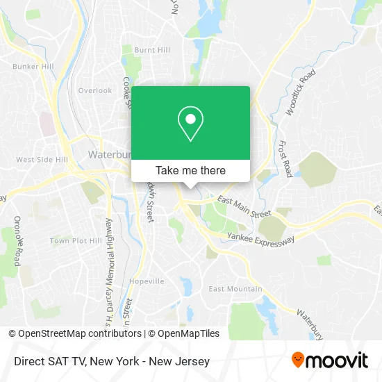 Direct SAT TV map