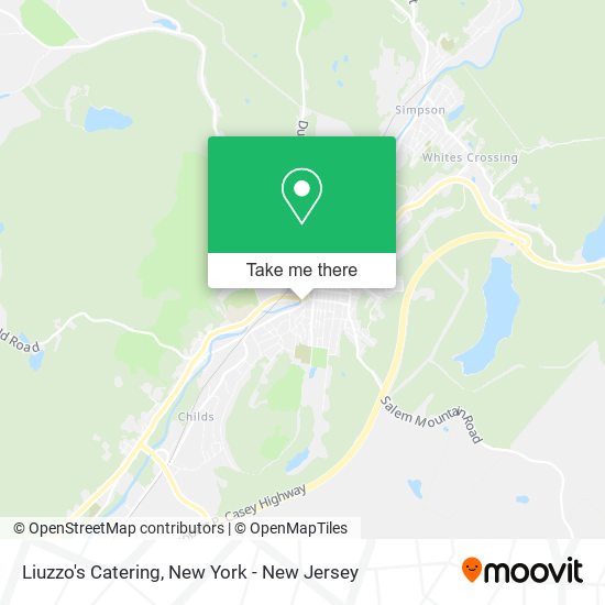 Liuzzo's Catering map