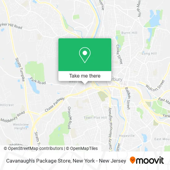 Cavanaugh's Package Store map