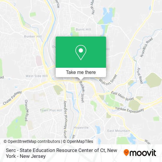 Mapa de Serc - State Education Resource Center of Ct