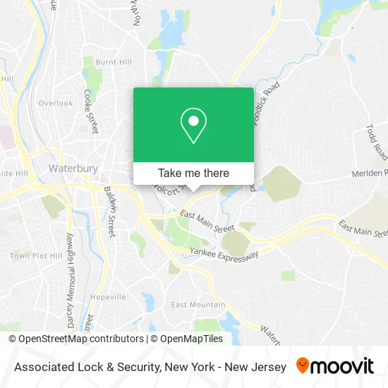 Associated Lock & Security map