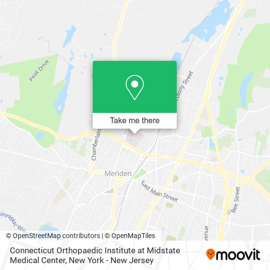 Connecticut Orthopaedic Institute at Midstate Medical Center map