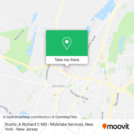 Mapa de Stuntz Jr Richard C MD - Midstate Services